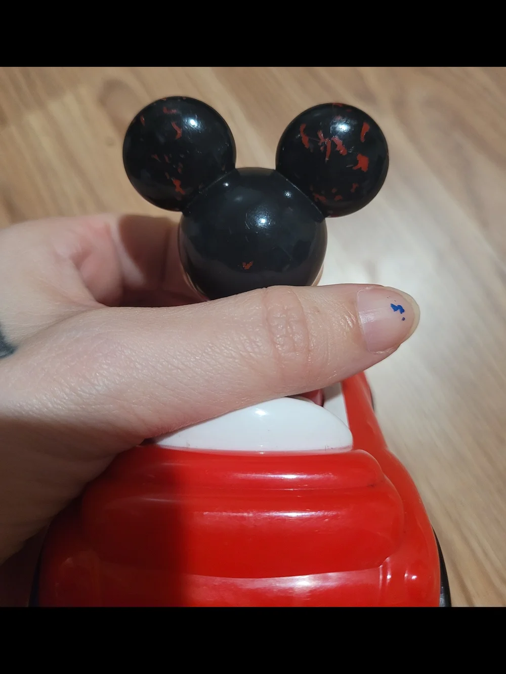 Disney Red and Black Mickey Mouse Pull-back Car